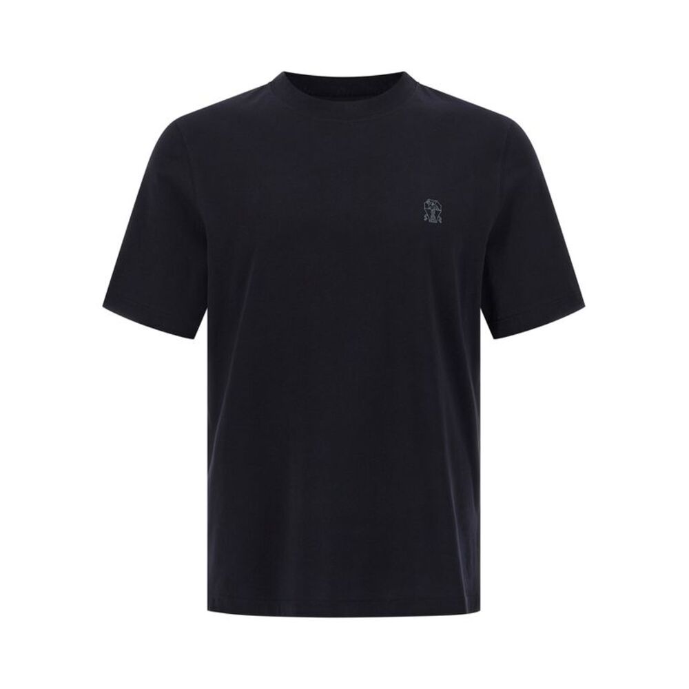 Brunello Cucinelli Blue Cotton Men's T-Shirt